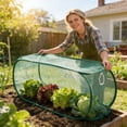 thumbnail image 4 of Fokuz Protective Cover Tent For Outdoor Garden Greenhouse Frost Wind And, 4 of 6