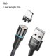 thumbnail image 1 of Essager Cable de carga para teléfono Cable de carga giratorio de 360 ​​grados Capa exterior trenzada, Negro, 2 m, Reemplazo para IOS Eigraketly EL5315-03, 1 of 2
