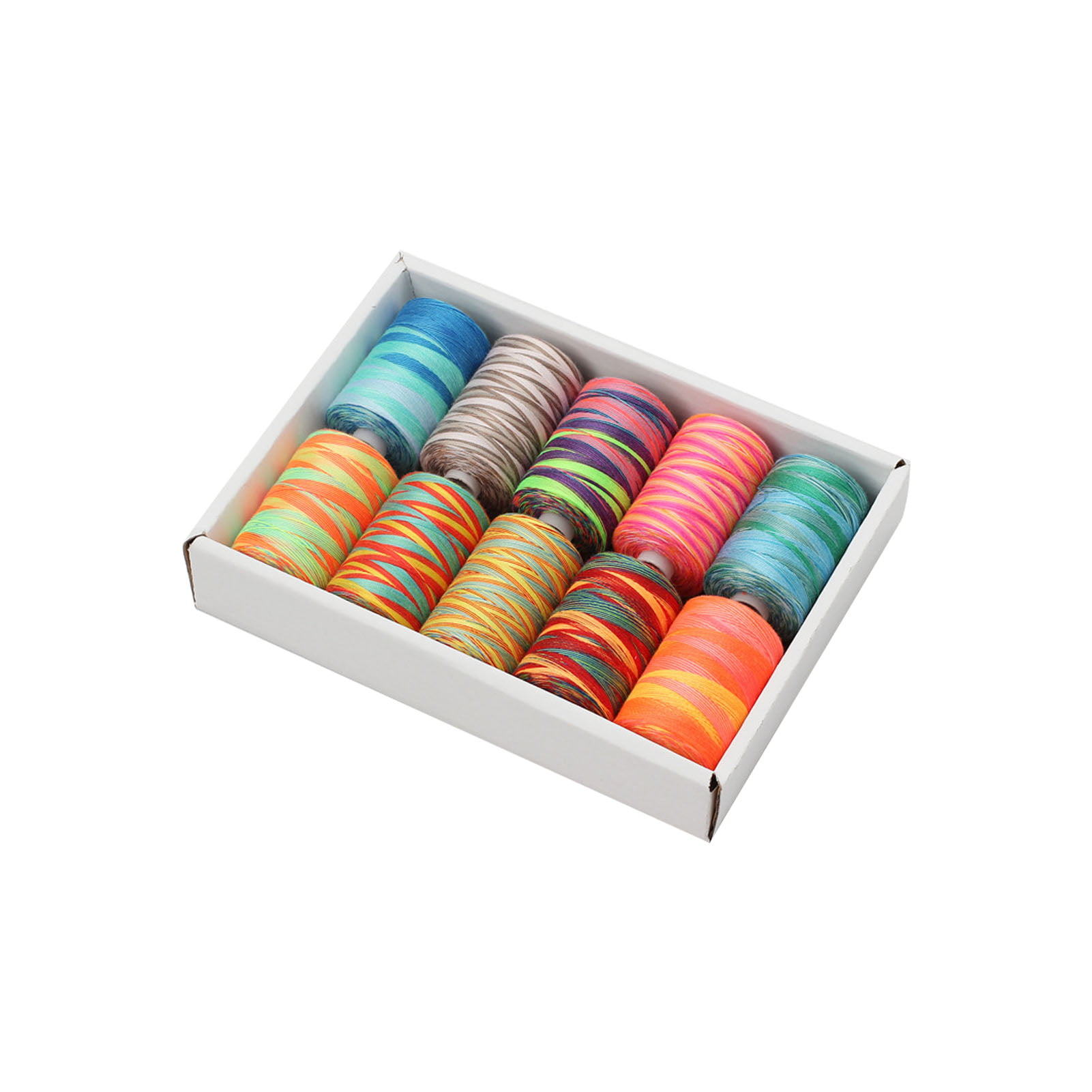 10Pcs mixed colors polyester spool DIY sewing thread kit for hand machine set 