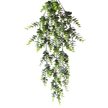 Coofit Plante Artificielle Vintage Eucalyptus Réaliste Suspendu Vigne Faux Vigne pour La Maison