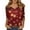 Gold, variant on Cute Christmas Tops for Women Christmas 3/4 Sleeve V Neck T Shirts for Women Loose Fit Xmas Tree Snowflake Print Graphic Tshirt Dressy Casual Blouse Fall Tops Elbow Sleeve Tunic Tops