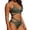 Green, variant on Womens Bikini Set Halter Wrap Crisscross Side Straps Bikini Bathing Suit High Waisted Bottom Swimwear , 2PC