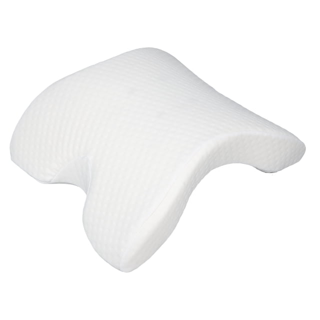 Almohada de arco de espuma viscoelástica, soporte de cuello lavable ergonómico portátil para alivio de presión de almohada de arco para salón de belleza LHCER Almohada de arco de espuma con memoria