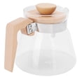 thumbnail image 2 of Coffee Pot, Glass Coffee Pot Wooden Handle And Lid Non-Slip Bottom Glass Material Easy To  Pour Over Coffee Kettle For Home Kitchen Office Coffee Shop Bar, 2 of 8