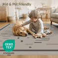 thumbnail image 4 of ODIKA 4'x6' Beige Brown Abstract Geometric Washable Area Rug Contemporary Minimalist Scattered Rectangle Pet Friendly, Non-Shedding for Bedroom, Reading Nook, 4 of 7
