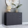 thumbnail image 1 of vidaXL Sideboard Grey 105x30x75 cm Engineered Wood, 1 of 5