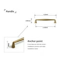 thumbnail image 7 of Goo-Ki 3.78''( 96mm ) Hole Center Vintage Retro Antique Brass Cabinet Handles Affordable Cabinet Pull Hardware for Bedroom, Kitchen, 6 Pack, 7 of 7