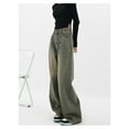 thumbnail image 4 of American retro straight leg jeans, summer wide leg pants, slimming pants, fashionable jeans, 4 of 11