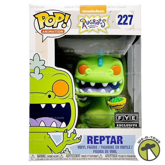 Pre-Owned Funko POP Animation Rugrats Reptar with Cereal 227 Vinyl Figure