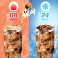 thumbnail image 4 of 30 oz Halloween Tumbler Insulated Stainless Steel - Spooky Goth Ghost Travel Coffee Cup & Water Bottle, Witchy Goth Decor - Cute Ghost Gift For Mom, Dad, Sister - Spirit Halloween Cup, 4 of 5