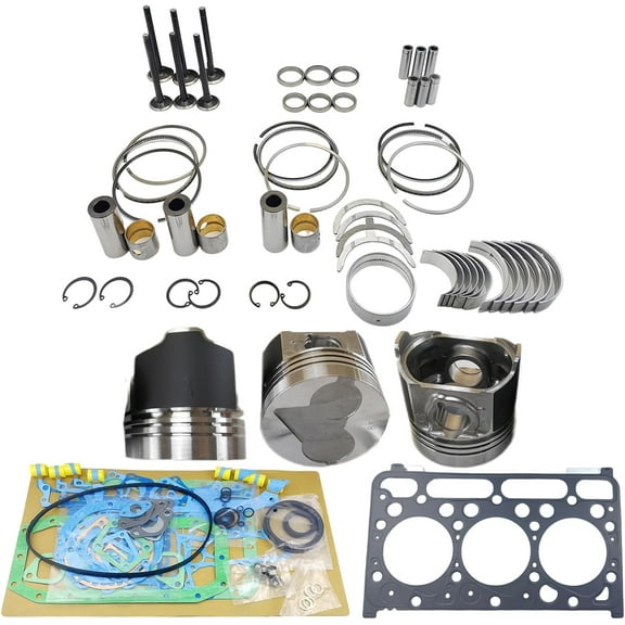D1503 Engine Overhaul Rebuild Kit (No cylinder liner) For Kubota D1503 Engine Tractor L2900 L3000 L3010 L3130 Loader R420 R420S Excavator KX91-3 U35