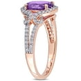 thumbnail image 3 of Everly Women's Amethyst 14k Rose Gold Ring, 3 of 7