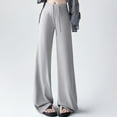 thumbnail image 5 of Women's Casual High Waist Wide Leg Pants - Comfortable Loungewear for Everyday and Activities - Breathable Summer and Fall Style, 5 of 7