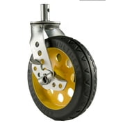 RockNRoller RCSTR6X3 6x3 Ground Glider Wide Caster With Brake Upgrade for R14 Carts 2-Pack