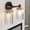 Black/Gold, variant on LIGHTINN Bathroom Dimmable Vanity Light with Striped Glass Shade E26 Socket Base 4-Light (Black/Nickel)
