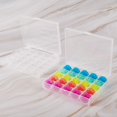 thumbnail image 4 of 2 Boxes 25 Compartments Polypropylene(PP) Plastic Sewing Machine Bobbins with Storage Case for Sewing Machine Rectangle Mixed Color 10.5x12x2.5cm, 4 of 7
