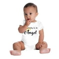 thumbnail image 6 of My Daddy Is An Angel Cute Little One Romper Boys or Girls Infant Baby Brisco Brands 24M, 6 of 7