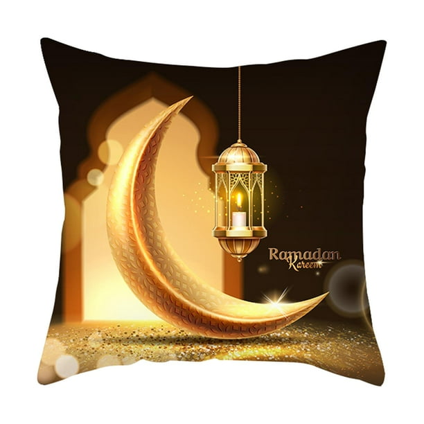 Funda de cojín de 18x18 pulgadas, funda de almohada decorativa, funda de almohada cuadrada para una luna clara