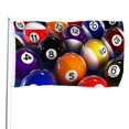 thumbnail image 1 of Billar Bandera impresa con temática, regalo perfecto para fanáticos, amigos y familiares, y adecuada para actividades al aire libre e interiores, decoraciones de fiesta. 120*180CM, 1 of 6