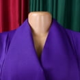 thumbnail image 6 of AURA Plus Size Elegant African Bodycon Midi Dress Large Lapel Three Quarter Sleeve High Waist Work Office Dress, 6 of 9