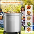 thumbnail image 6 of Zimtown 50qt Fryer Pot Turkey Pot Boil Pot Kit Stainless Steels, 6 of 7