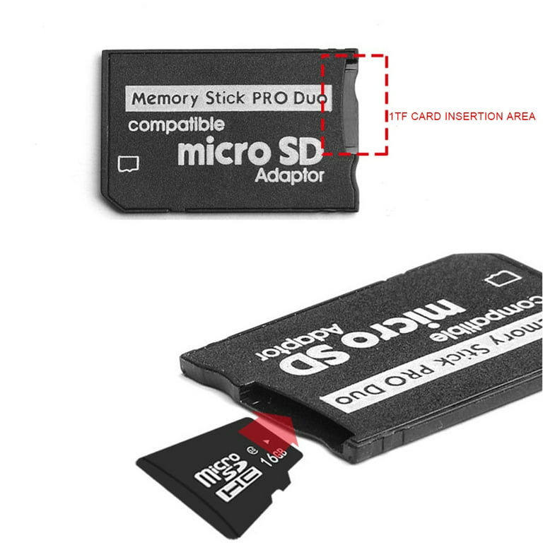 WQDMKE Micro USB TF Card to Memory Stick Adapter for Sony Camera and PSP