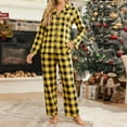 thumbnail image 3 of REALiKUN Pajama Sets for Women - 2 Piece Plaid Pajamas Button Down Pjs Long Sleeve Tops and Pants Set Soft Comfy Flannel Sleepwear, 3 of 4