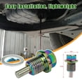 thumbnail image 3 of M14x1.5 Car Engine Magnetic Oil Drain Plug Screw Nut Bolt Sump Nut Z9C3, 3 of 8