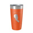 thumbnail image 1 of Pyramid Lake Map Tumbler Travel Mug Insulated Laser Engraved Coffee Cup Nevada 20 oz Orange, 1 of 1