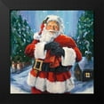 thumbnail image 2 of Comish, Susan 20x20 Black Modern Framed Museum Art Print Titled - Santas Snowy Night, 2 of 5