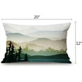 thumbnail image 2 of Mountain and Tree Lumbar Throw Pillow Cover 12x20 Inch Decorative Bedroom Living Room Nature Landscape with Mountain Forest and Lake Rectanglar Cushion Case for Bed Sofa Couch, 2 of 6