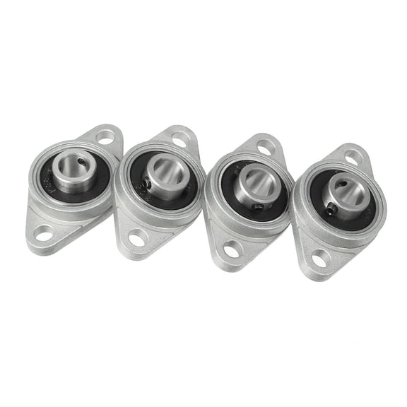 4pcs KFL08 8mm Zinc Alloy Self Aligning Pillow Block Flange Bearing