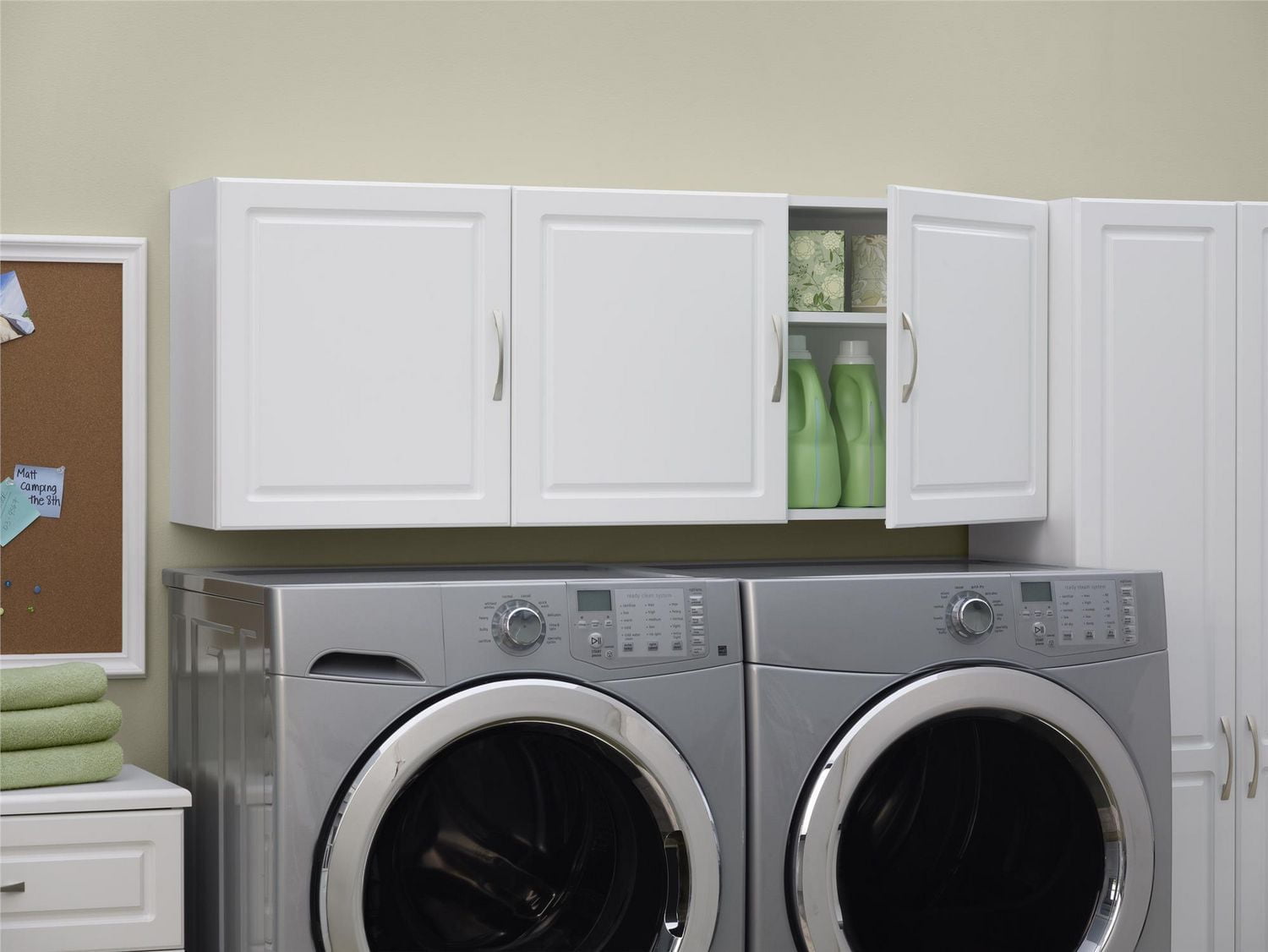 Kendall 54" Wall Cabinet, Gray