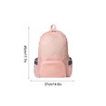 thumbnail image 4 of Guardurnaity portátil plegable de Color sólido para hombre y mujer, bolsa impermeable con cremallera, para acampar, senderismo, teléfono, Envolturas para manijas de equipaje Rosado, 4 of 6