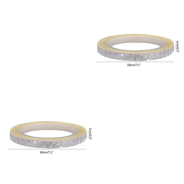 Kenally Pegatina reflectante de 8M, cinta de advertencia luminosa para llanta, tira reflectora adhesiva para rueda de cuadro de bicicleta de Type8 NO8