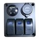 thumbnail image 1 of Panel de interruptores s DC 12-24V Direct Reemplaza el interruptor de encendido y apagado de 5 pines para SUV Camión Interruptores de Cola Panel de interruptores basculantes, 1 of 5