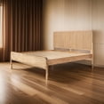 thumbnail image 6 of Cid Tori Queen Bed- Fluted Headboard- Low Profile Platform- Natural Brown, 6 of 10
