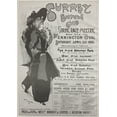 thumbnail image 4 of Vintage Bicycle Poster "Surrey Bicycle Club" (1895) Framed Art Generic, 4 of 6