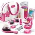 thumbnail image 1 of Star Princess Monedero Rosa con Accesorios para Niña, Regalos de Navidad, Juego de Simulación para Niños Pequeños con Maquillaje, Billetera, Teléfono de Juguete para Niñas, Juego de Rol de 3, 4, 5, 6,, 1 of 5