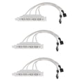 thumbnail image 1 of 3X Dual Motherboard 9Pin Header to 4Port USB 2.0 Female Cable PCI Bracket, 1 of 6