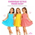 thumbnail image 7 of MISS POPULAR Girls 3 Pack Tank Skater Dress Soft Cotton Cute Designs Spring Summer | Sizes 4-16, 7 of 7