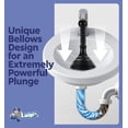 thumbnail image 3 of Luigi's Plunger for Sinks and Drains - Sink Plunger for Bathrooms Kitchens Sinks Baths and Showers Unblocker - Sink Plungers for Unblocking - With Large Bellows, 3 of 7