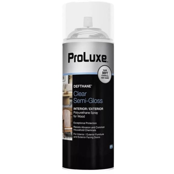 ProLuxe Deft PLX023S/54 11.5 oz Can of Clear Semi-Gloss Polyurethane Spray Wood Finish