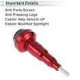 thumbnail image 6 of 10mm Motorcycle Slider Frame Aluminum Alloy Wheel Fairing Protection Crash Pad Protector Guard 56mm 138mm Bolt Red 1 Set, 6 of 7