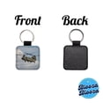 thumbnail image 4 of CH-47 Chinook Heavy-Lift Helicopter Faux Leather Square Keychain, 4 of 7