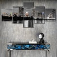 thumbnail image 2 of TISHIRON 5PCS Framed Canvas Wall Art Set,50"x24" Austin Panorama Cityscape Canvas Art Decor, 2 of 7
