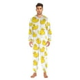 thumbnail image 3 of FORMRS Onesies Pajama for Adults Unisex Hoodie Winter Jumpsuit One Piece Sleepwear, Sizes S-2XL, Yellow Rubber Ducks, 3 of 7