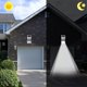 thumbnail image 4 of Lámpara solar para exteriores YONGSHENG Sensor de movimiento Luces de pared de acero inoxidable impermeables, 4 of 5