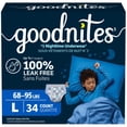 thumbnail image 1 of Goodnites Boys Nighttime Bedwetting Underwear, L (68-95 lbs), 34 Count (Select for More), 1 of 10