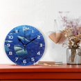 thumbnail image 2 of SKYSONIC Sharks Wall Clock 10 Inch Silent Non Ticking Round Clock Oil Painting Clock Easy to Read Clock for Living Room Bedroom Bathroom Home Decor, 2 of 7